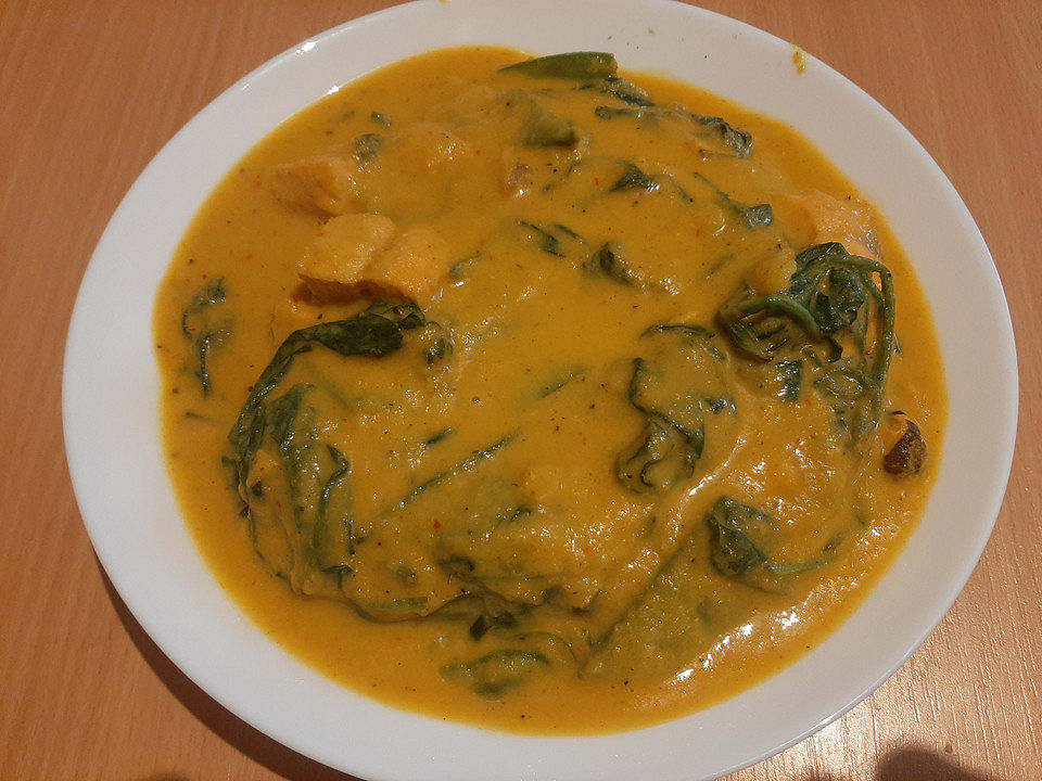 Fischcurry mit Spinat und Zuckerschoten von JulieHale| Chefkoch Fischcurry mit Spinat und Zuckerschoten von JulieHale| Chefkoch