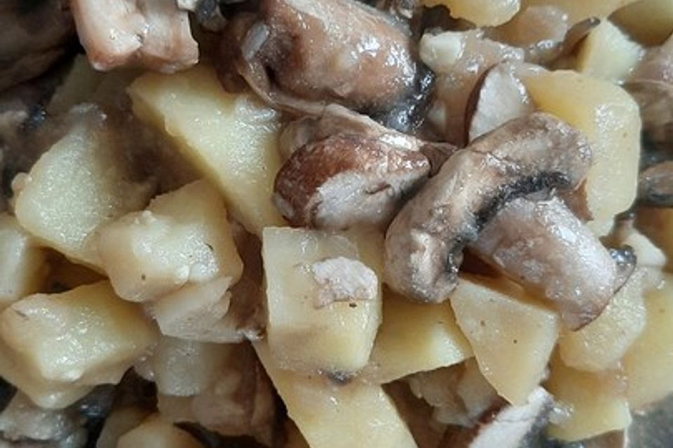 Champignon-Kartoffelpfanne