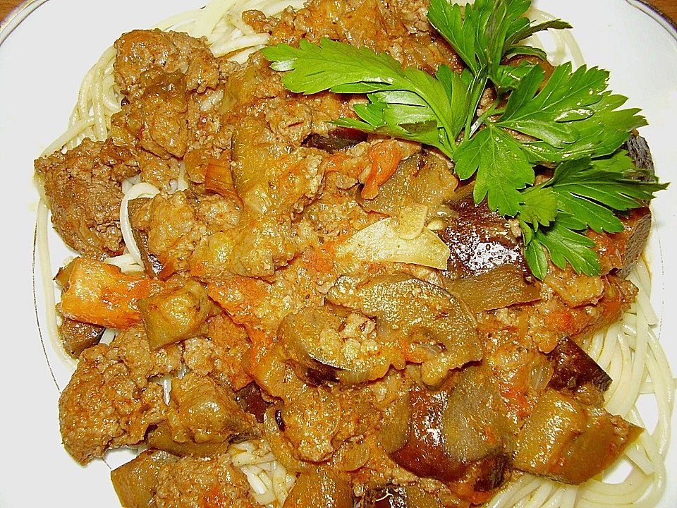 Auberginen - Hackpfanne von Lederstrumpf| Chefkoch Auberginen - Hackpfanne von Lederstrumpf| Chefkoch