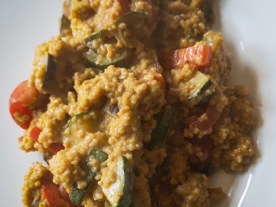 Couscous mit Tofu und Gemüse in Kokosmilch von Mellimeeow| Chefkoch