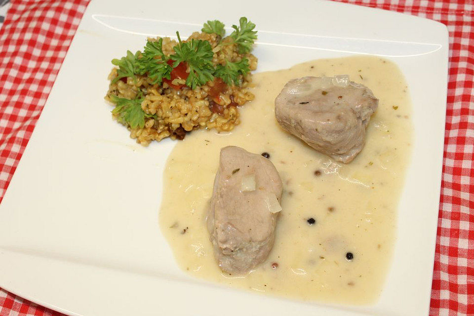 Schweinemedaillons in Cranberry-Pfeffer-Sauce