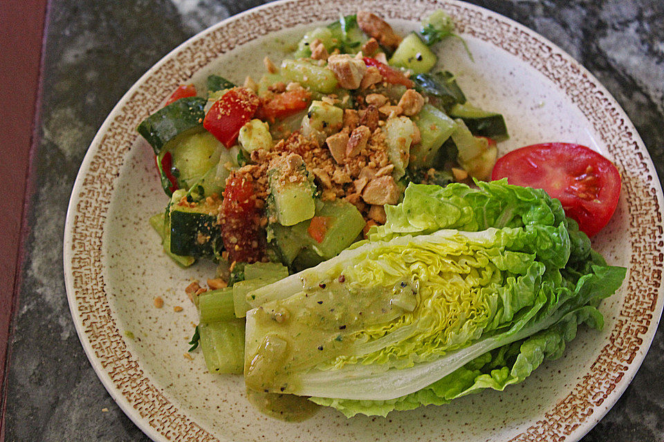 Stir - fried Salad with Almonds