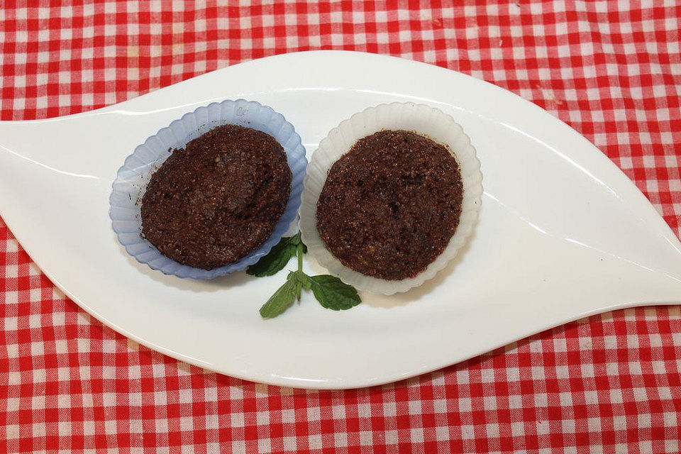 Gesunde, vegane Schokomuffins