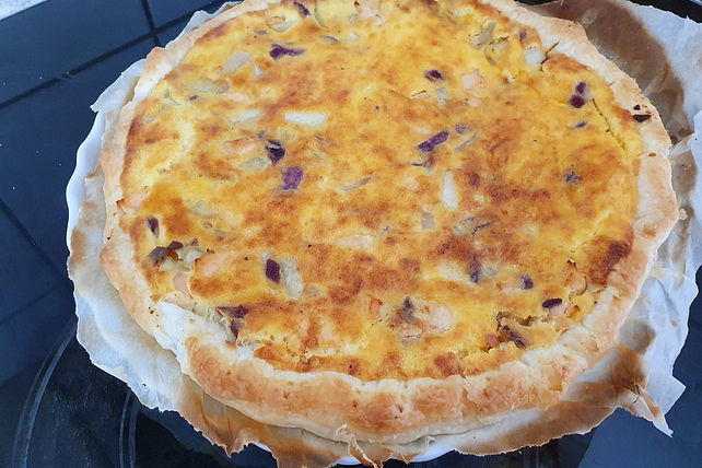 Kohlrabiquiche mit Lachs von chliini90| Chefkoch