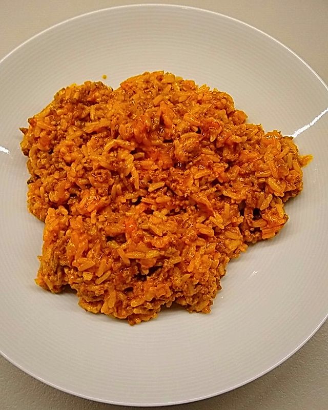 Reisfleisch mit viel Käse