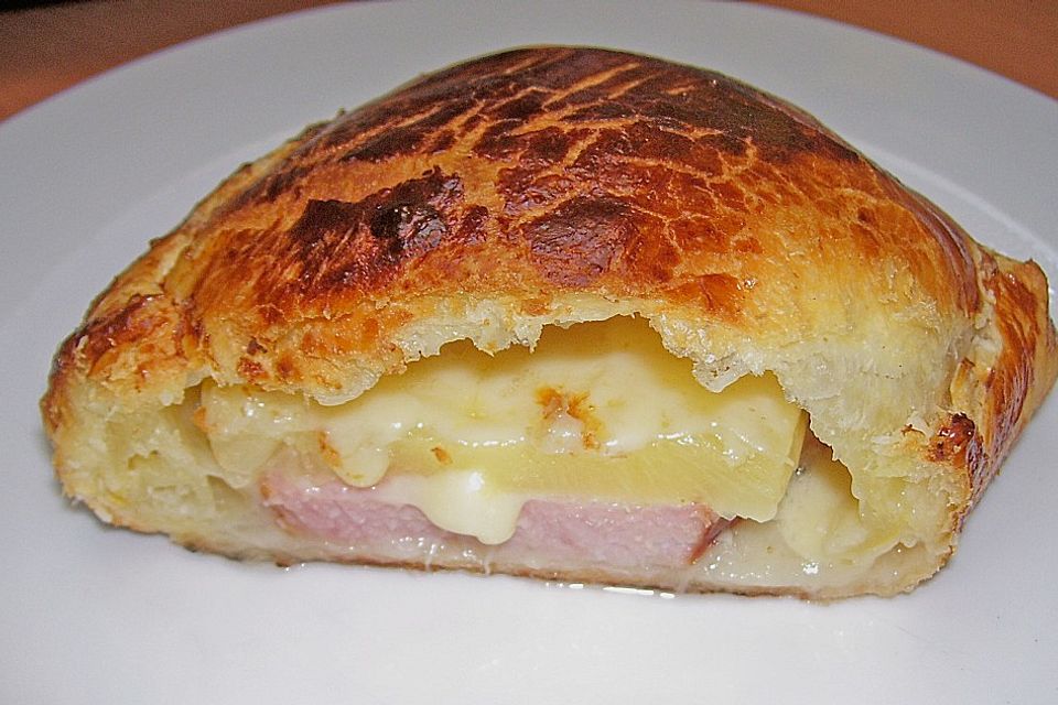 Kassler in Blätterteig mit Käse