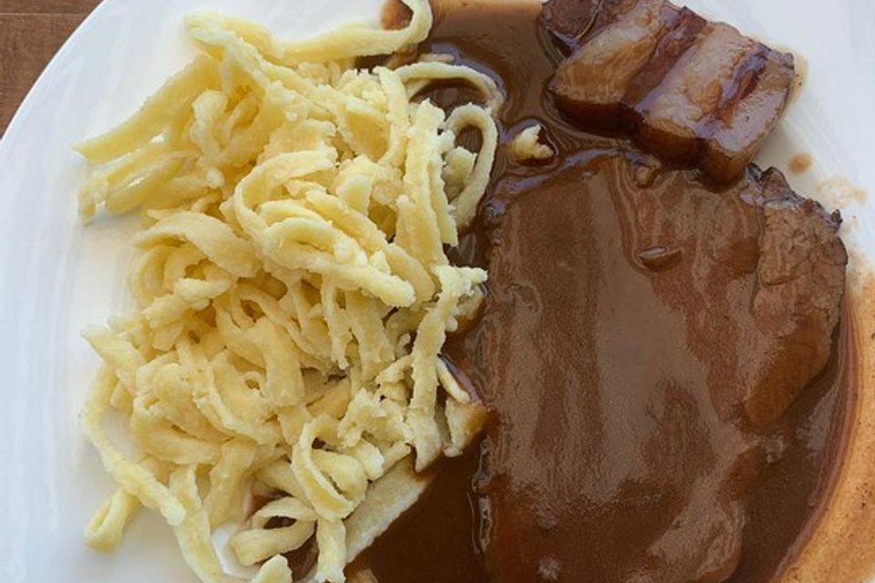 Rinderbraten in Lemberger-Soße