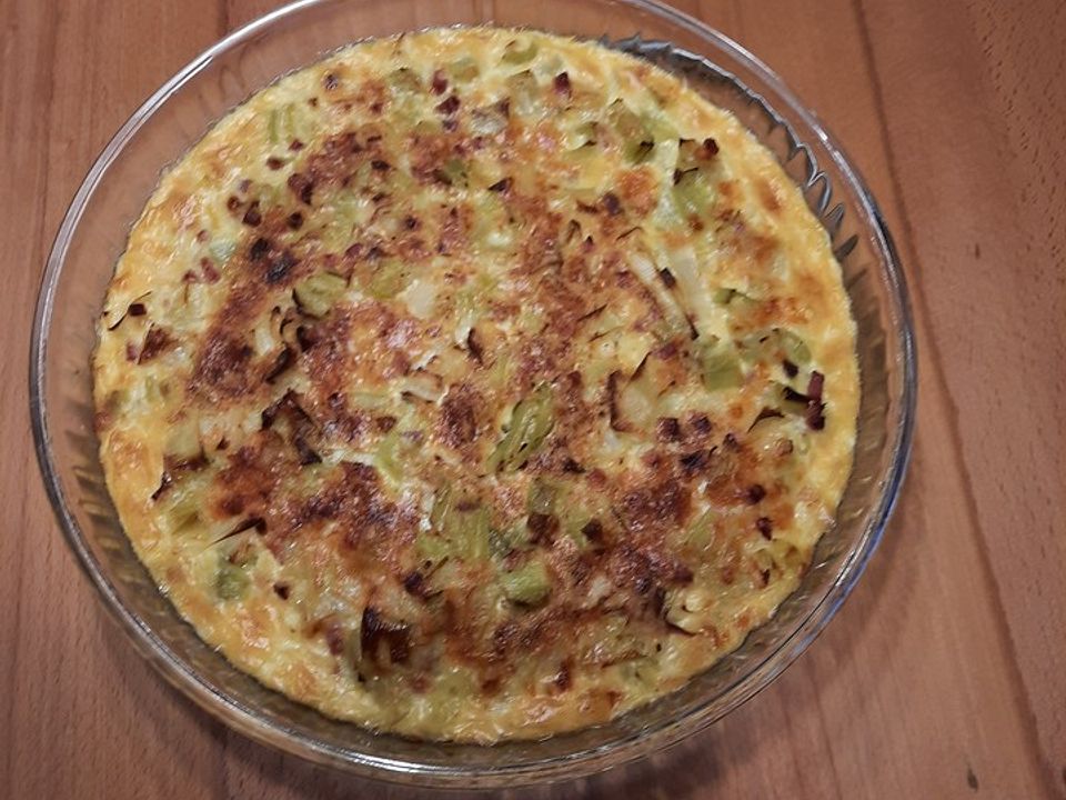 Lauchquiche mit Dinkel-Vollkorn-Mürbeteig von Pannepot| Chefkoch