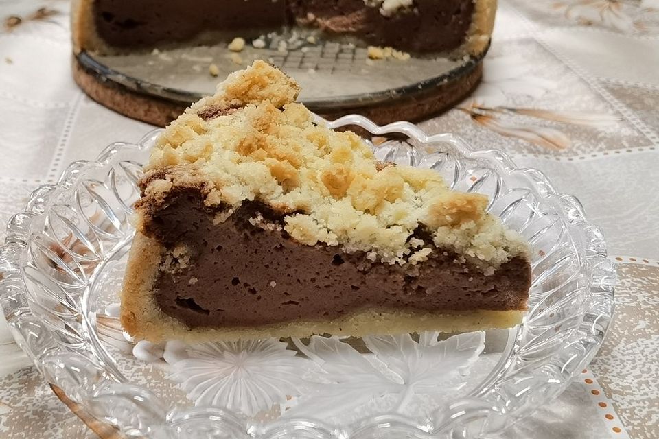 Nutella-Quark-Sreuselkuchen