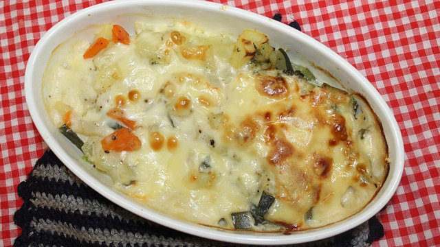 Pikanter Gemüseauflauf