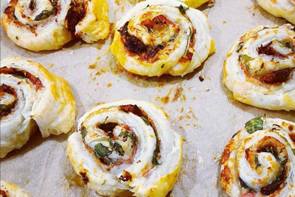 Blätterteigschnecken bella Italia Blätterteigschnecken bella Italia