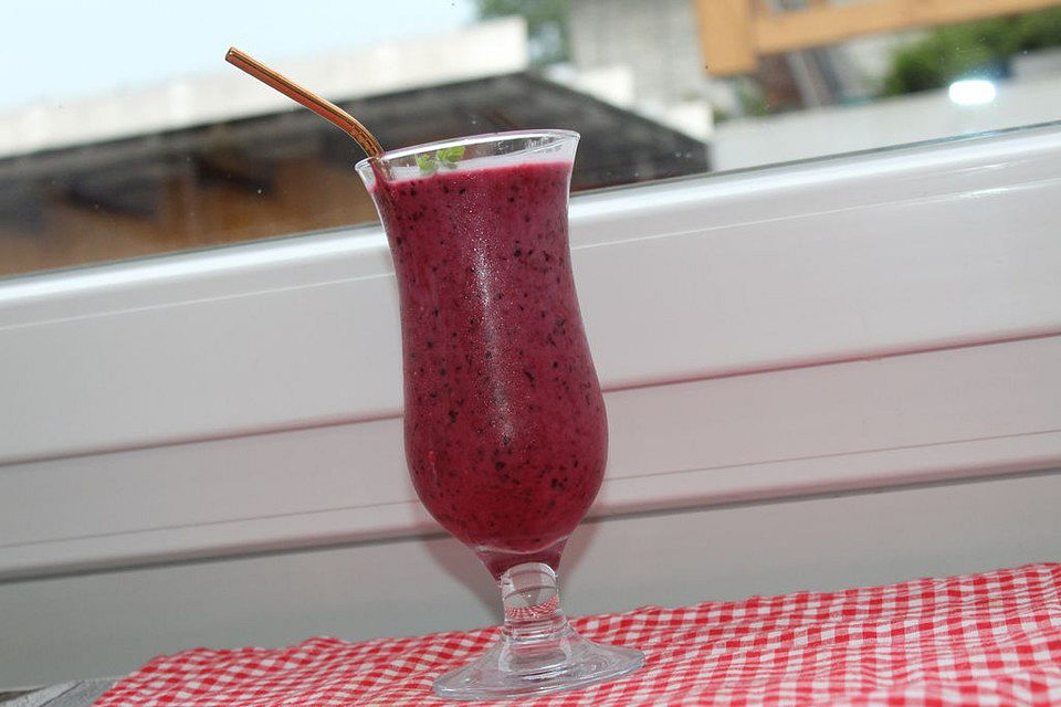 Heidelbeer-Himbeer-Smoothie