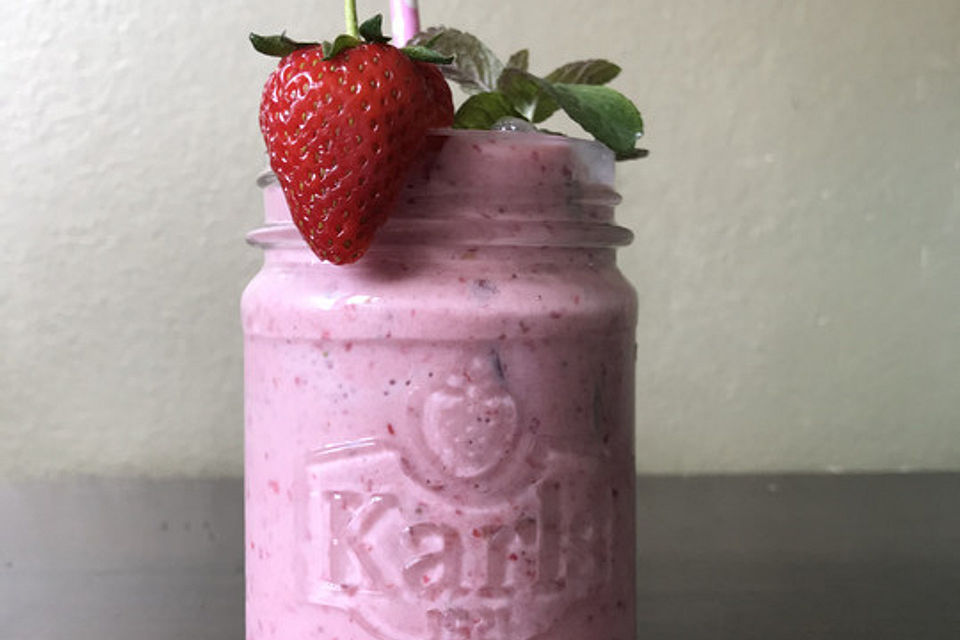 Erdbeer-Himbeer-Smoothie