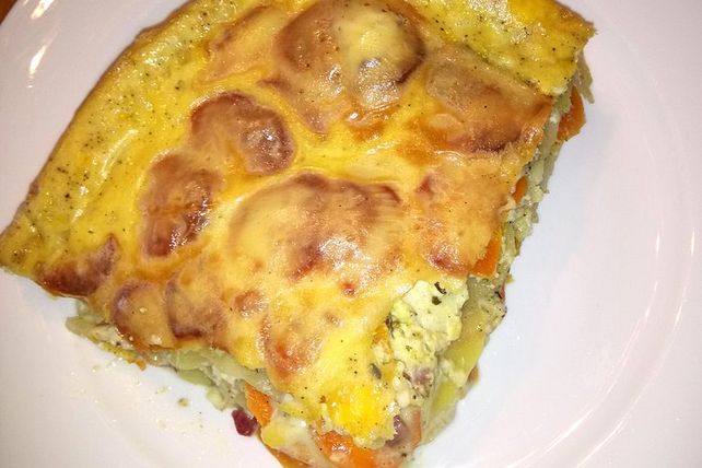 Kartoffel-Möhren-Gratin mit Schinken von Dagmar456| Chefkoch