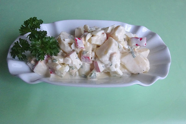 Kartoffelsalat mit Ei, Gewürzgurke und Apfel von JoBob | Chefkoch