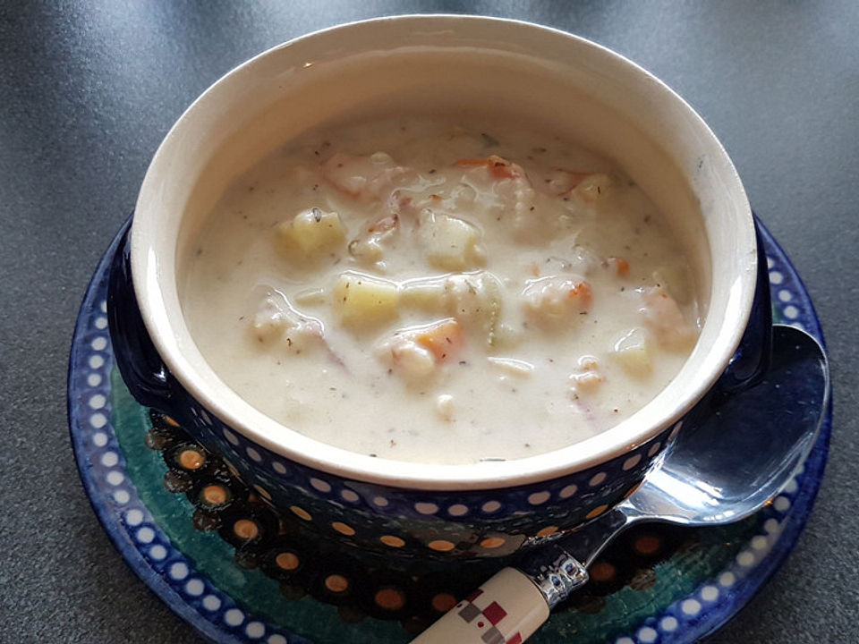 Seafood Chowder Kanadische Fischsuppe von AlexandraRottmann Chefkoch