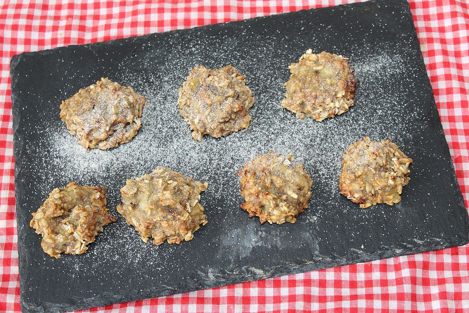 Haferflockencookies mit Banane und Erdnussbutter