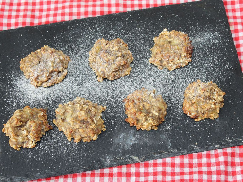 Haferflockencookies mit Banane und Erdnussbutter von tinavo| Chefkoch