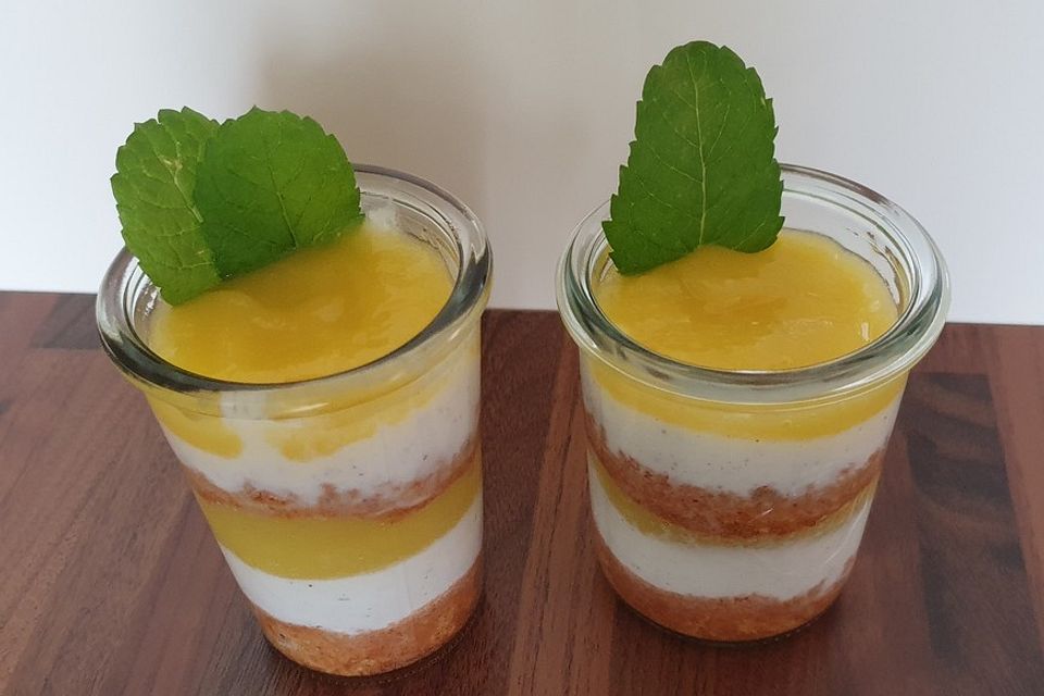 Mango-Joghurt-Dessert