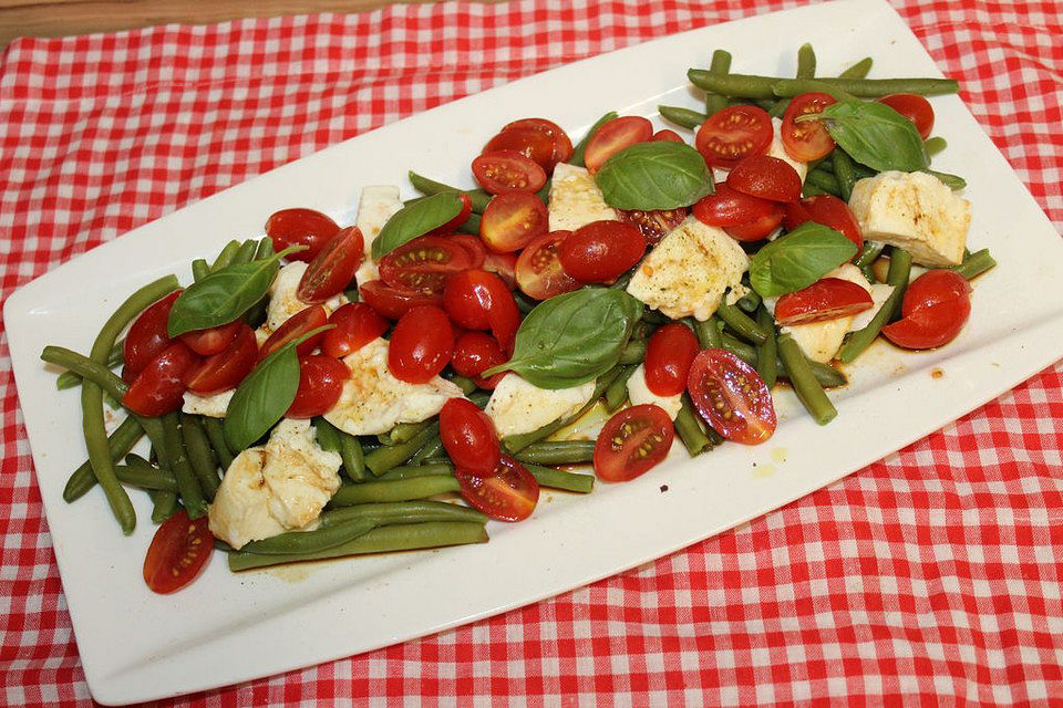 Sommerlicher Bohnensalat