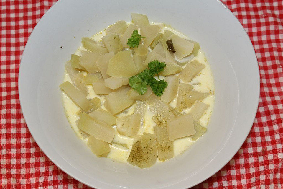 Veganes schnelles Kohlrabigemüse