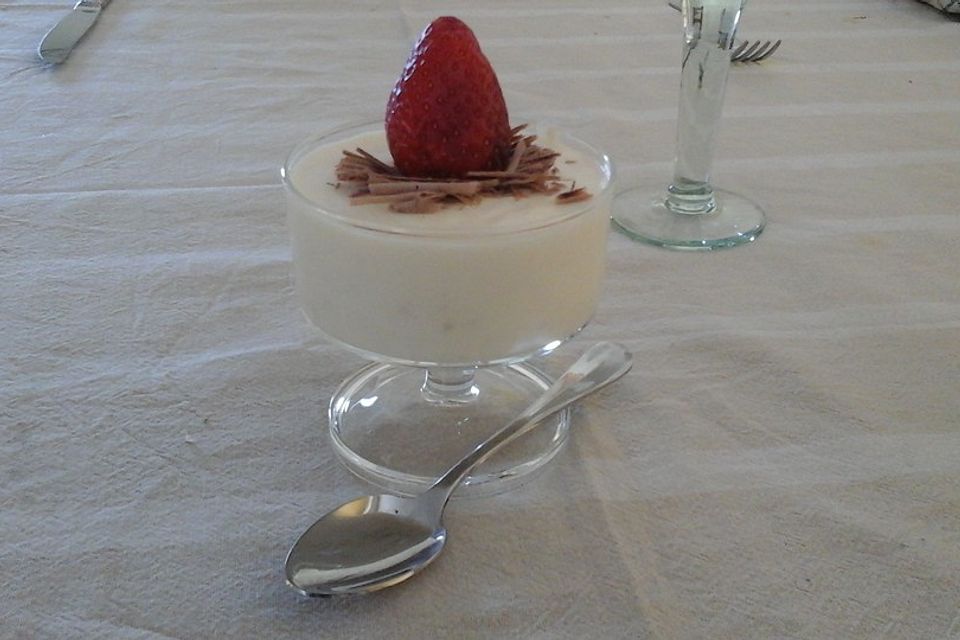 Weißes Schokoladenmousse