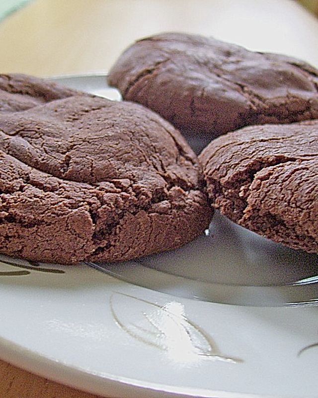 Schoko - Cookies mit Karamell - Kern