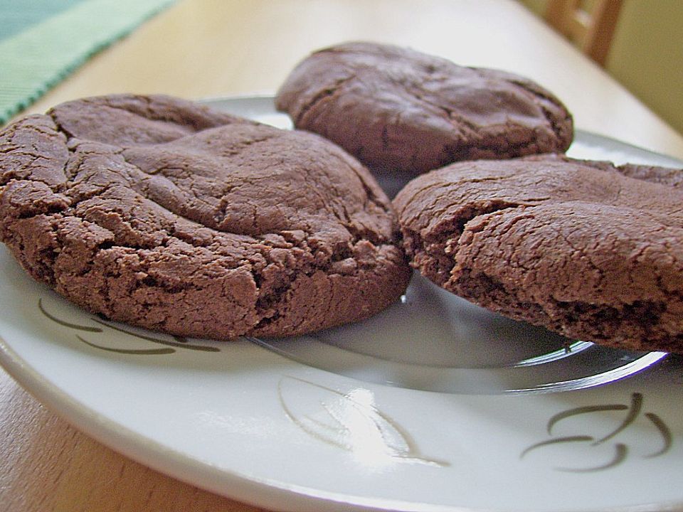 Schoko Cookies Mit Karamell Kern Von Oblina Chefkoch