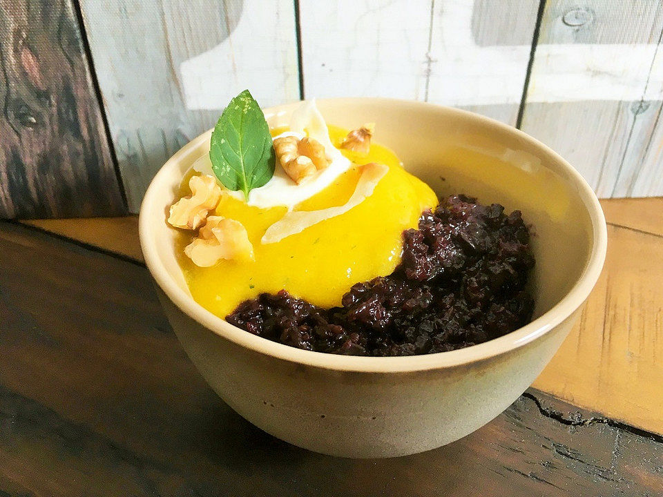 Schwarzer Kokos-Milchreis mit Mango von KarinKnorr| Chefkoch