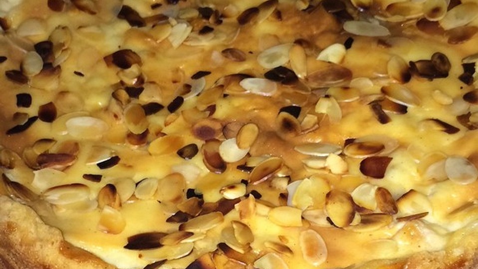 Apfelkuchen mit Sahne - Puddingguss von floo