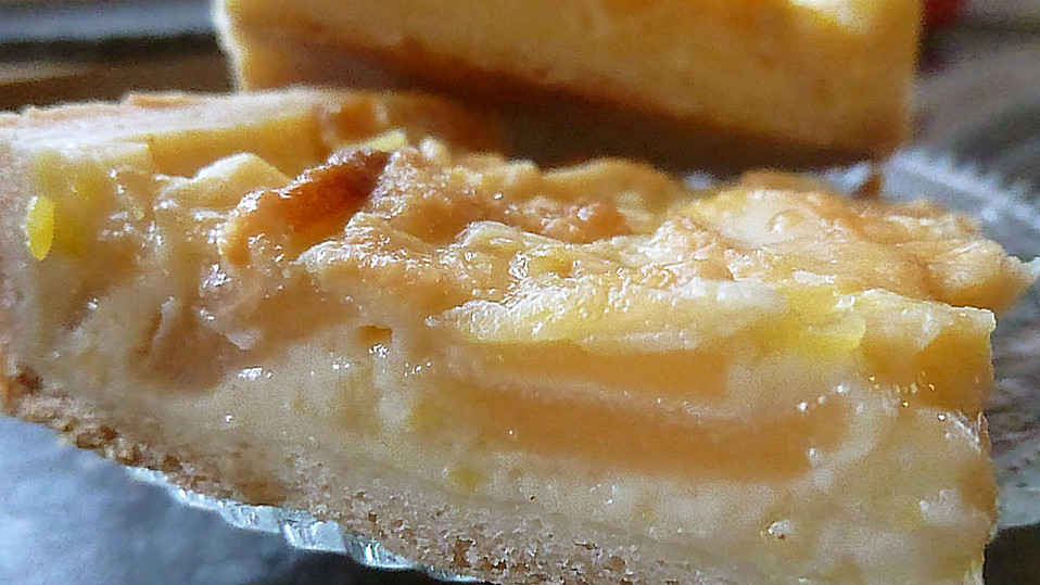 Apfelkuchen mit Sahne - Puddingguss von floo Apfelkuchen mit Sahne - Puddingguss von floo