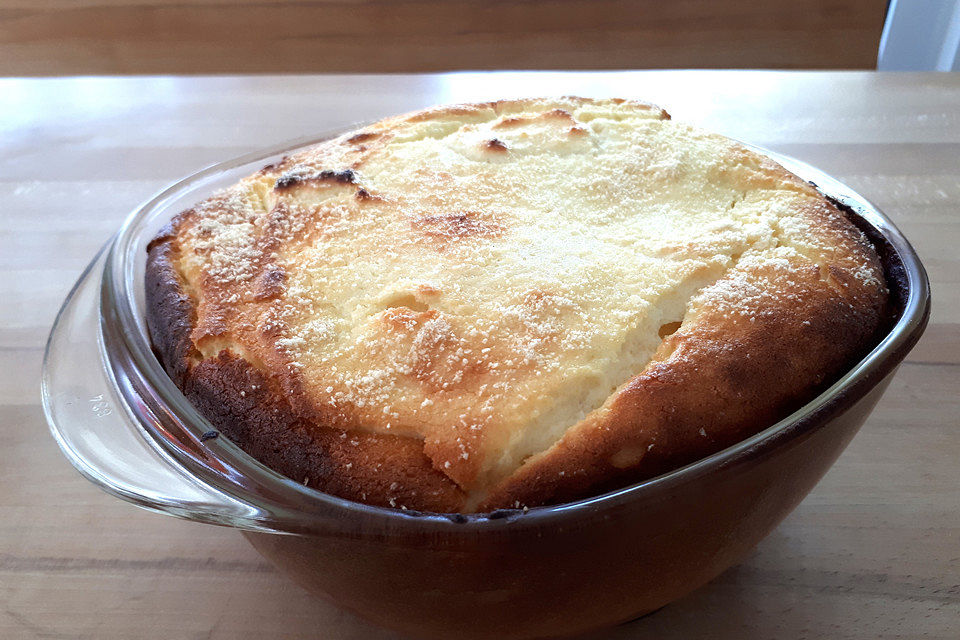 Quarkauflauf mit Sauerkirschen