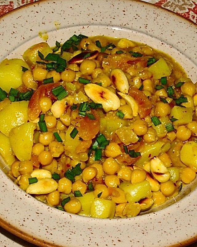 Kichererbsen-Aprikosen-Curry