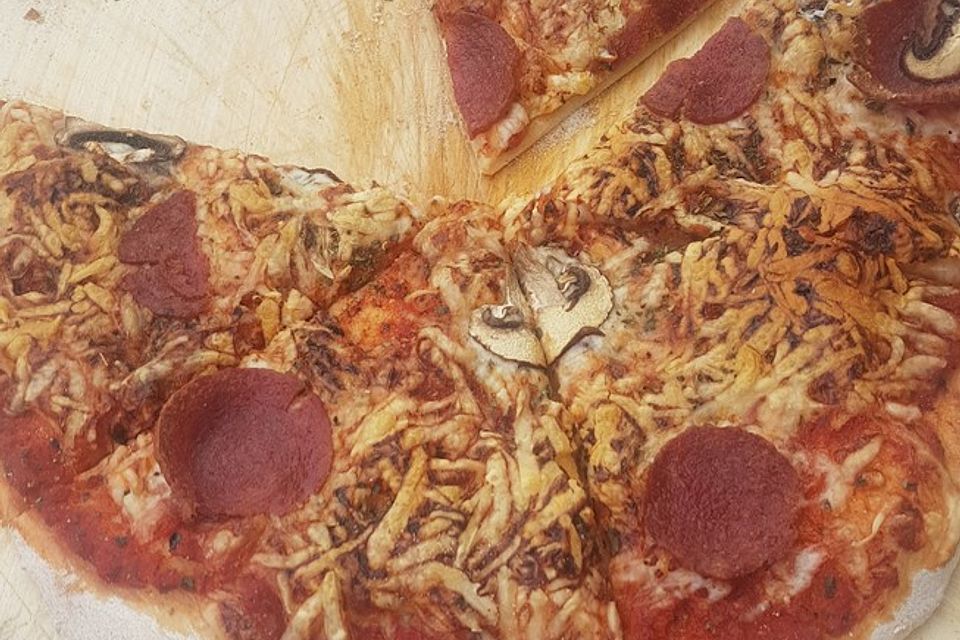 Pizzateig aus Sauerteig