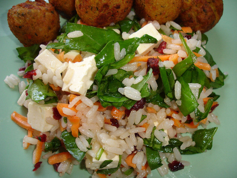Reissalat mit Feta und Falafel von dodith| Chefkoch