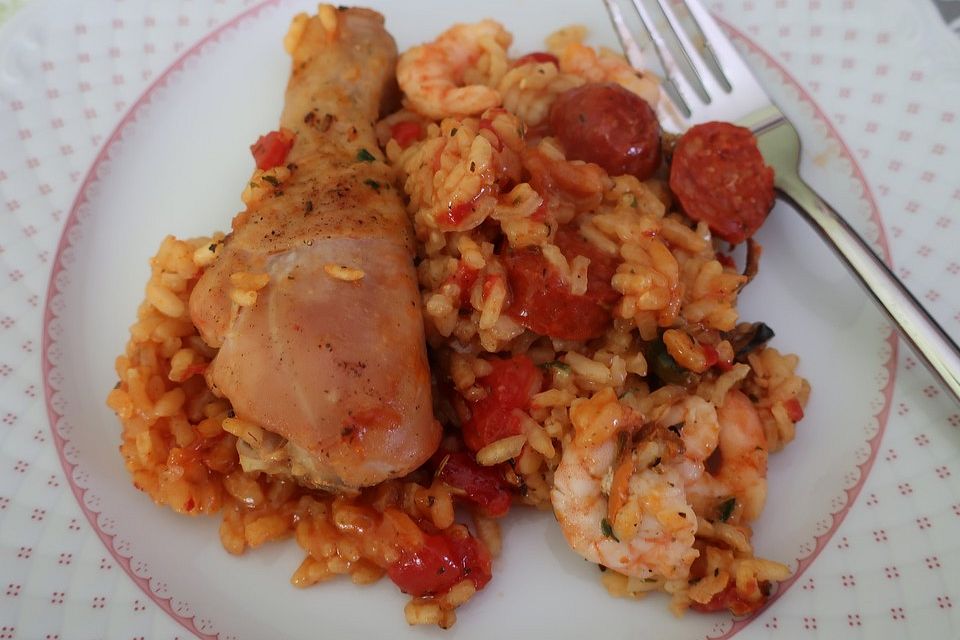 Einfache Paella