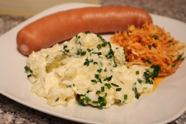 Kartoffelsalat mit Joghurt-Mayonnaise-Dressing - kalorienbewusster als ...