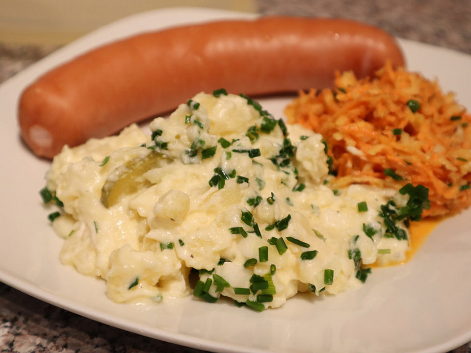 Kartoffelsalat mit Joghurt-Mayonnaise-Dressing - kalorienbewusster als ...