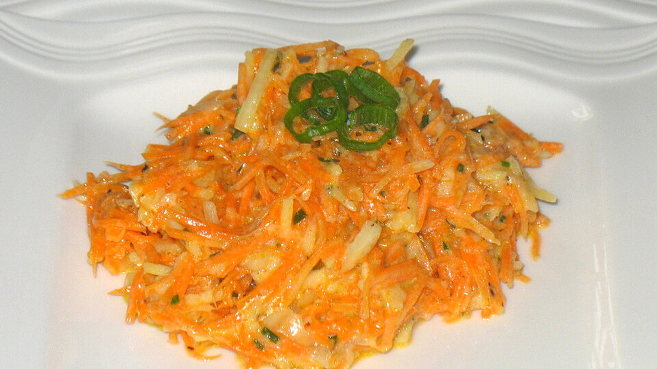 Karotten-Apfel-Salat mit Joghurt-Schnittlauch-Dressing von wuerzburg2019