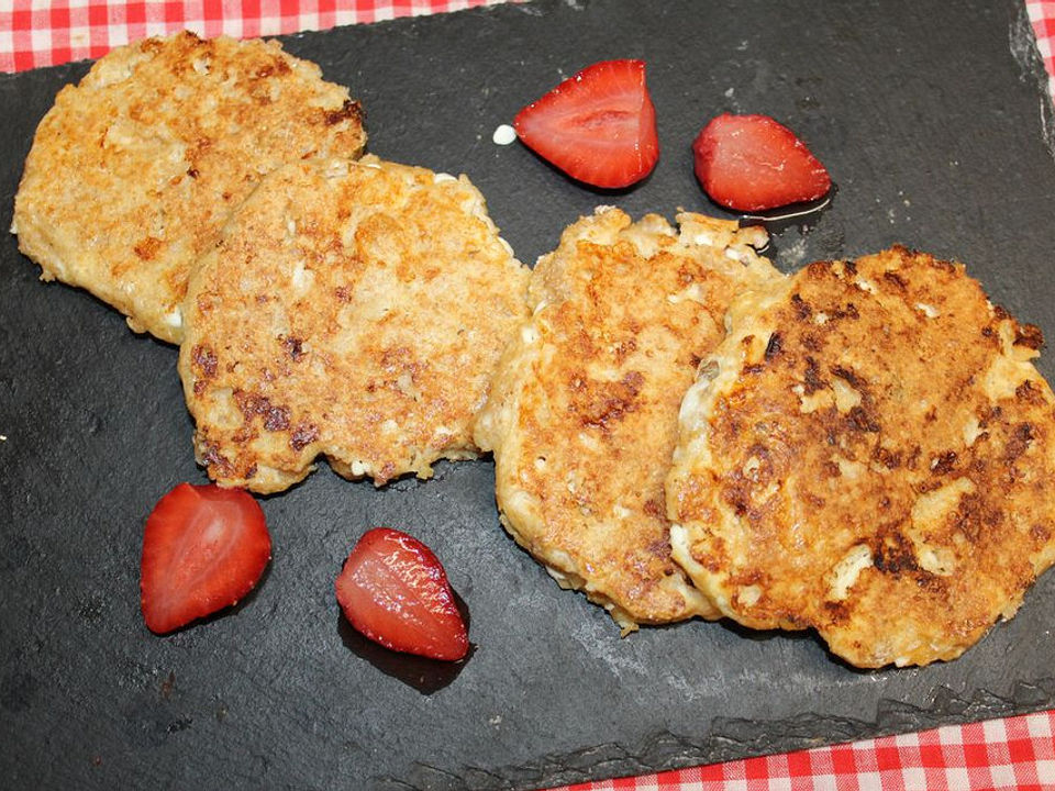 Pancakes mit Hüttenkäse von misscharming84| Chefkoch