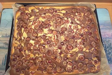 Sommerlicher Blechkuchen Mit Susskirschen Von F1 Maggie Chefkoch 