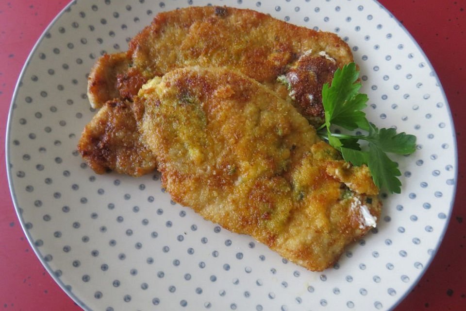 Mini-Frischkäse-Schnitzel Mini-Frischkäse-Schnitzel