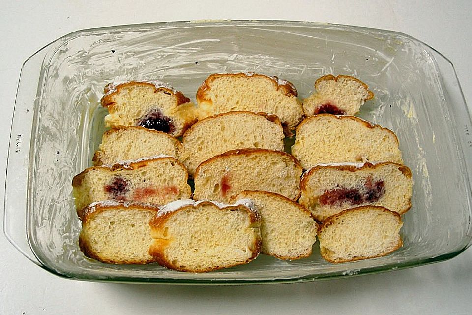 Annas Krapfen - Auflauf mit Birnen Annas Krapfen - Auflauf mit Birnen