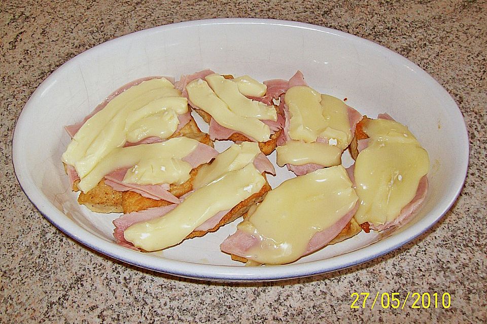 Überbackene Camembert - Schnitzel