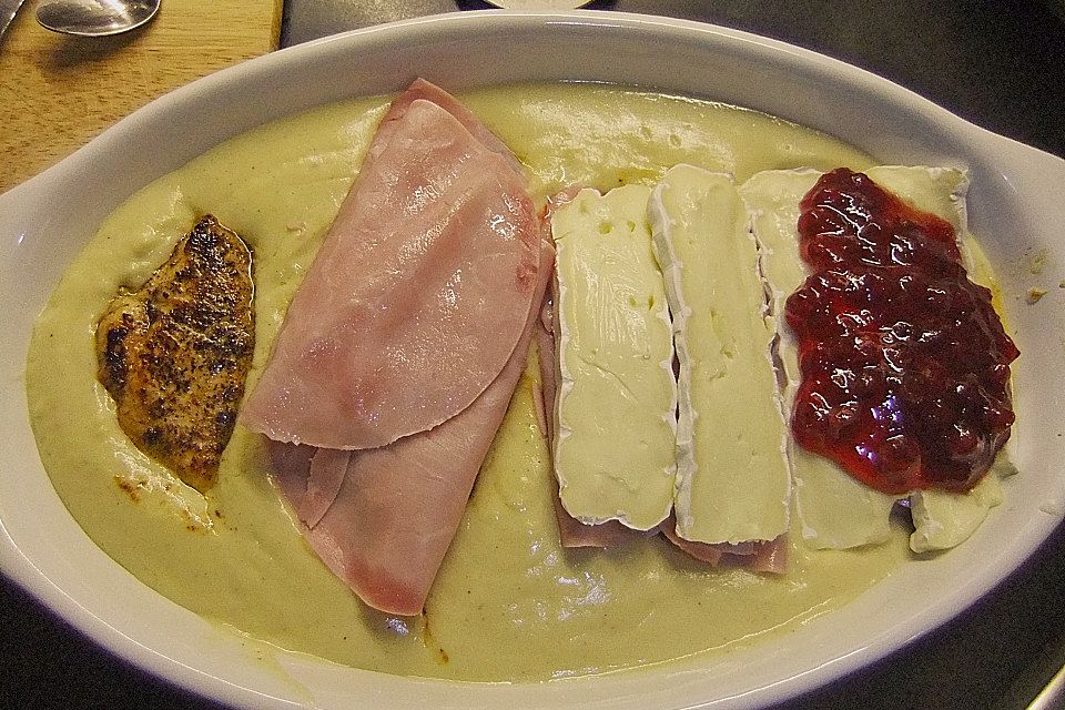 Überbackene Camembert - Schnitzel