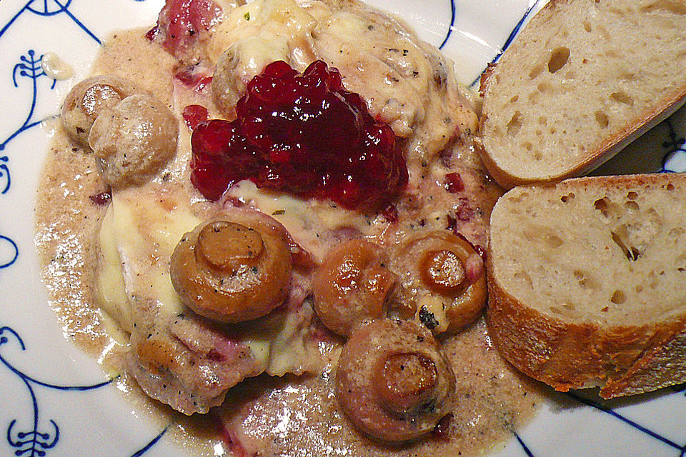 Überbackene Camembert - Schnitzel