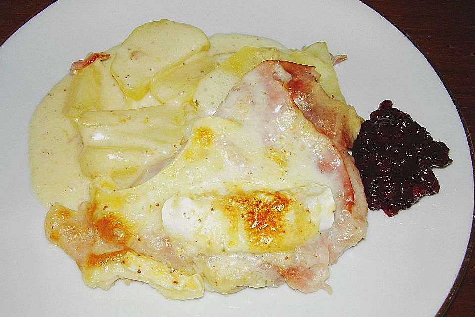 Überbackene Camembert - Schnitzel