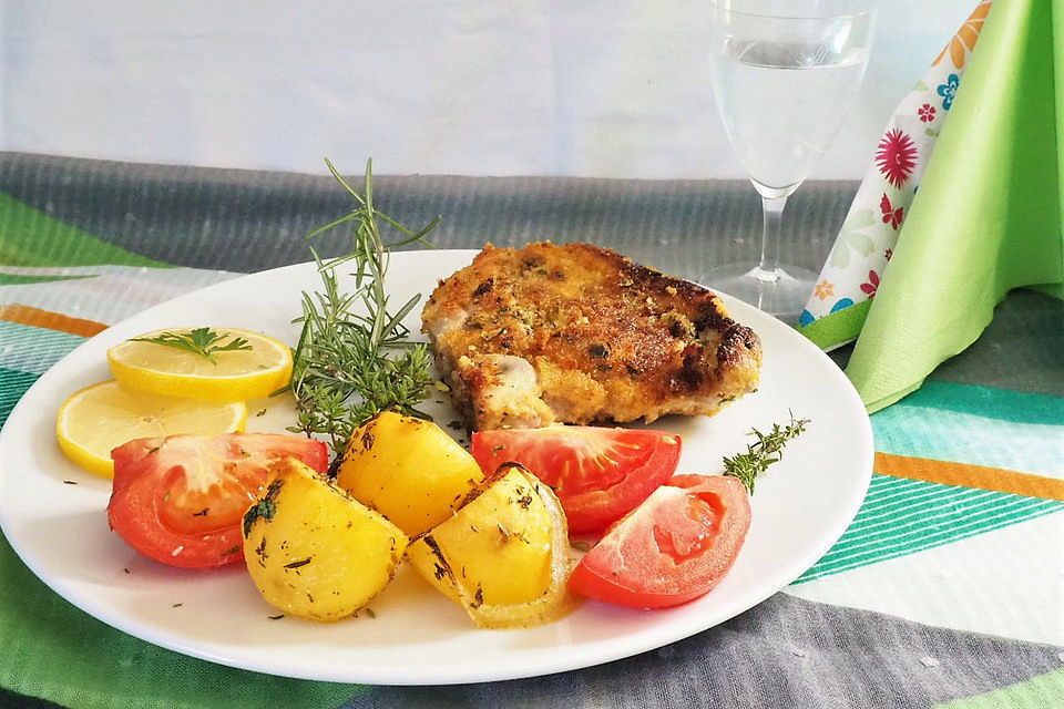 Ofenkartoffeln mit Tomaten