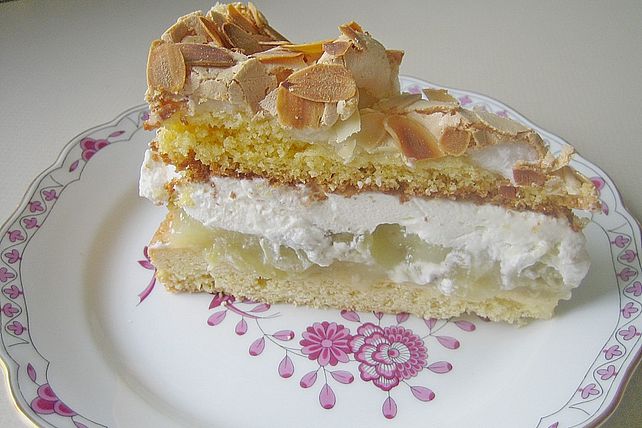 Stachelbeer - Sahne - Baiser - Torte von schrat| Chefkoch