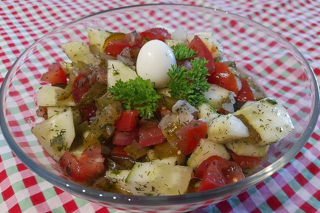 Gurken-Tomatensalat mal anders von eisbobby| Chefkoch